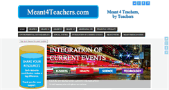 Desktop Screenshot of meant4teachers.com